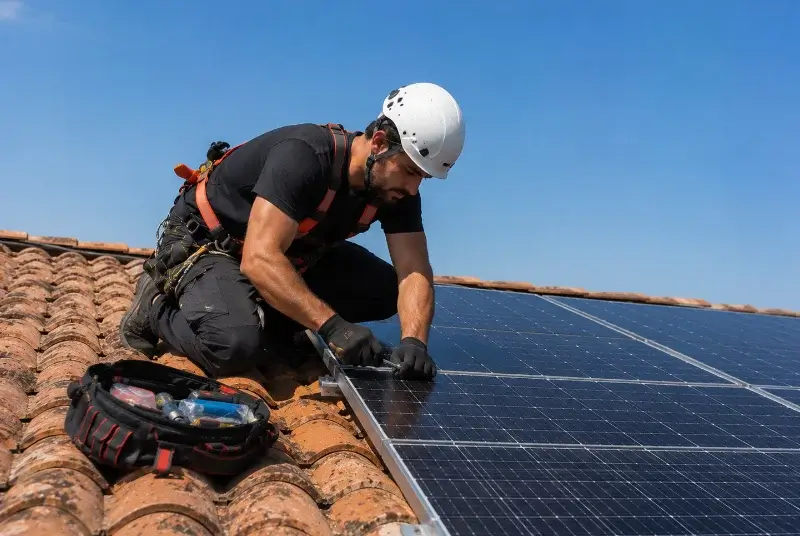 Maintenance et monitoring de panneaux solaires à Villelongue-de-la-Salanque